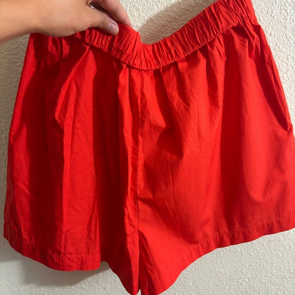Free People Red Balloon Sleeve Open Back Top & Shorts Set | Size Medium | - Picture 11 of 11